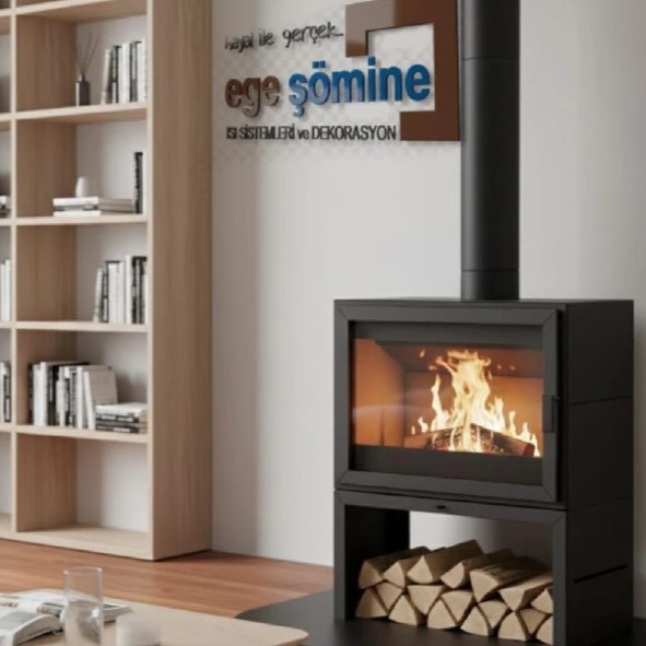 METAL ŞÖMİNE TİPİ SOBA